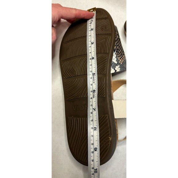 VIONIC WOMEN'S LEATHER SNAKE SKIN SANDALS US SZ 7 EU 38 - Picture 13 of 13